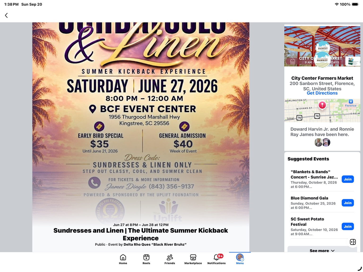 Sundresses and Linen Summer Kickback Experience event flyer